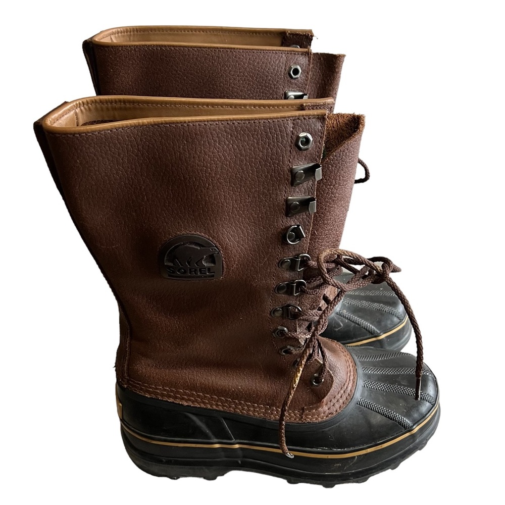 SOREL MAVERICK‎ BOOTS Mid Calf SNOW winter Men’s US 7 or a Women’s size 9 EUC LN